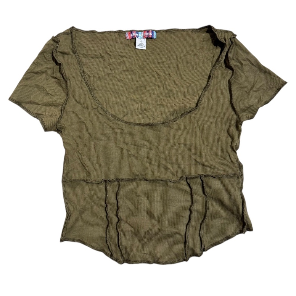 Urban Outfitters Ribbed Raw Hem Tee – Size L